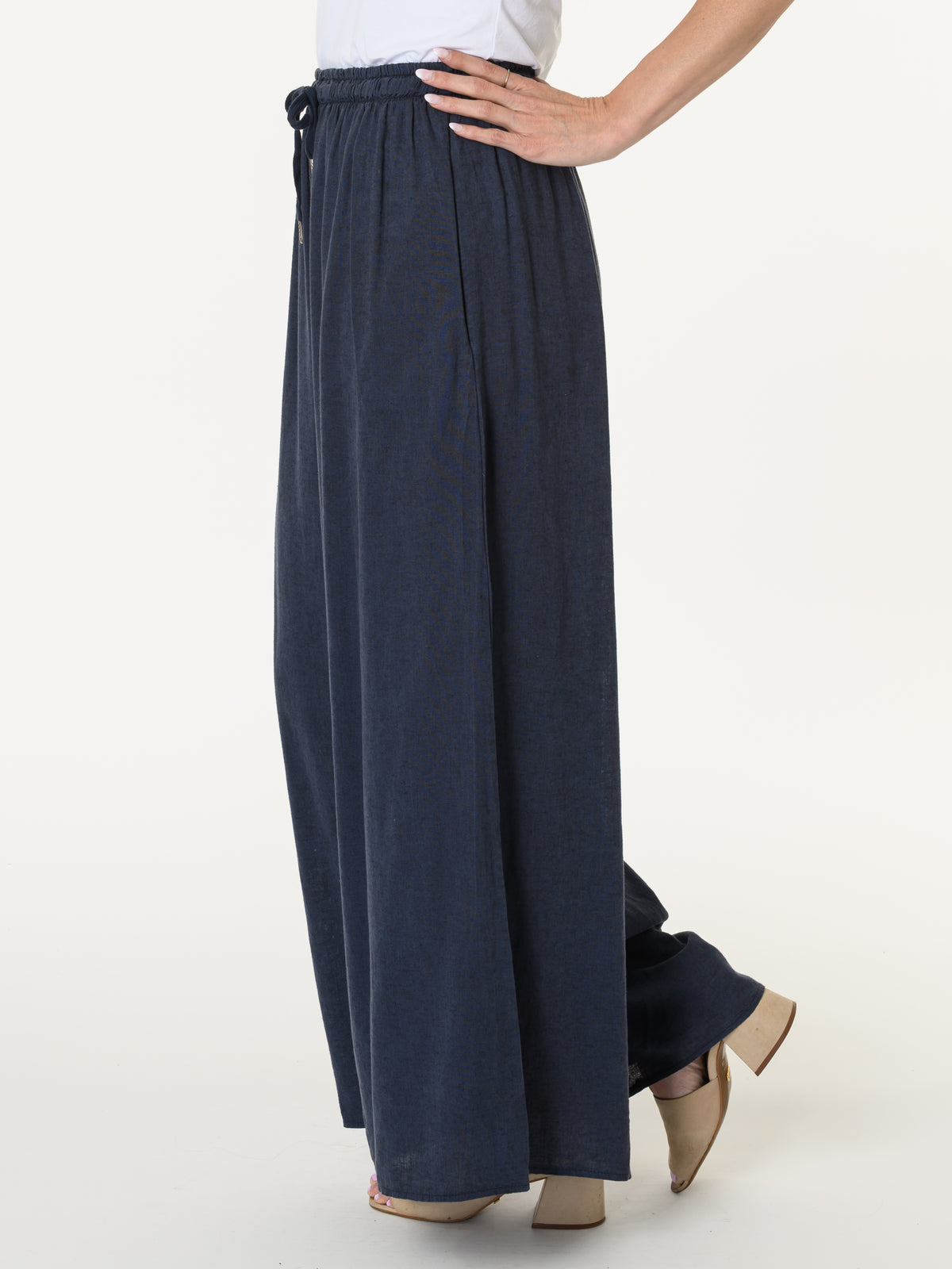 Pantalon marine palazzo