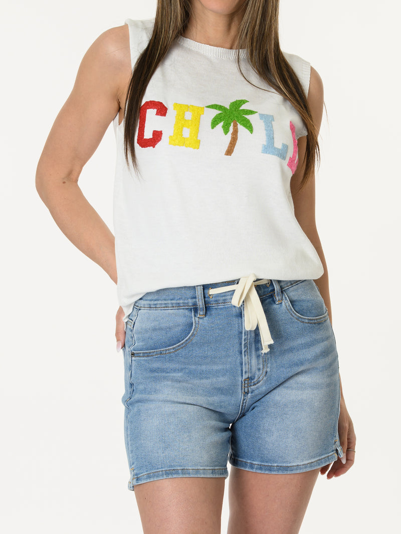 Camisole blanche Chill