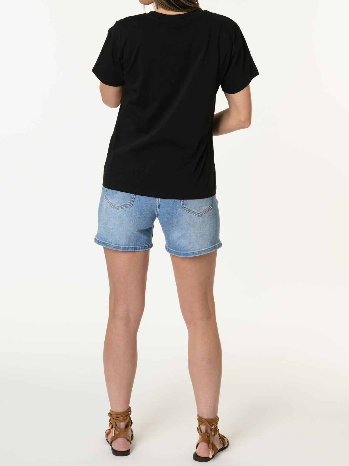 Nouveautés - T-shirt noir et bleu ''Vintage Wild''