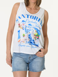 Camisole blanche ''Santorini''