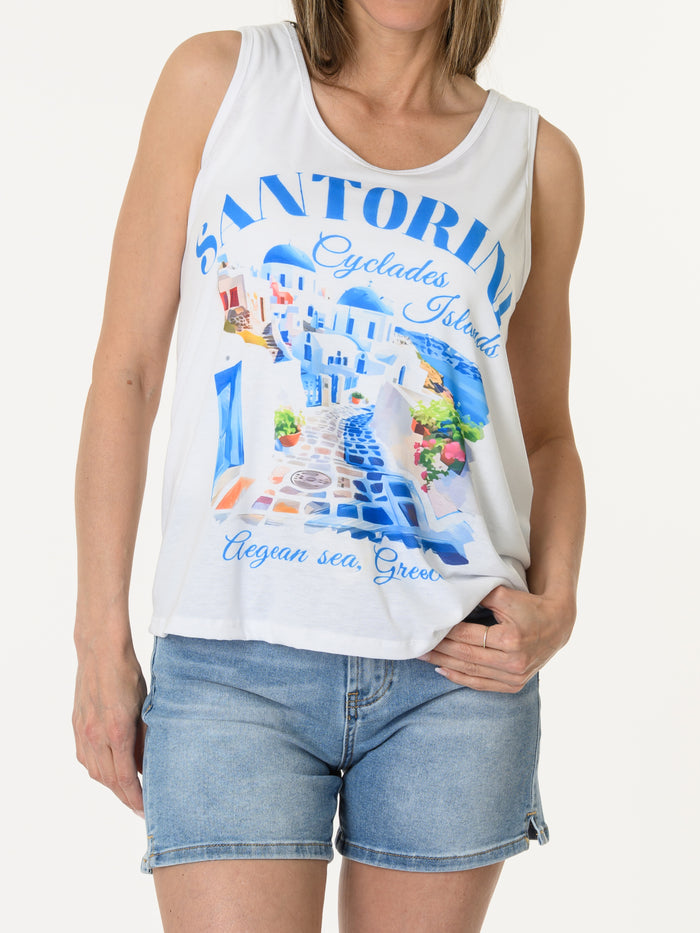 Camisole blanche ''Santorini''