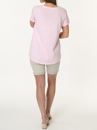 T-shirt rose peace and love