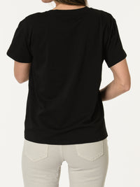 Nouveautés - T-shirt noir avec beetle rose