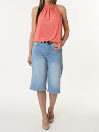 Nouveautés - Camisole corail avec col montant