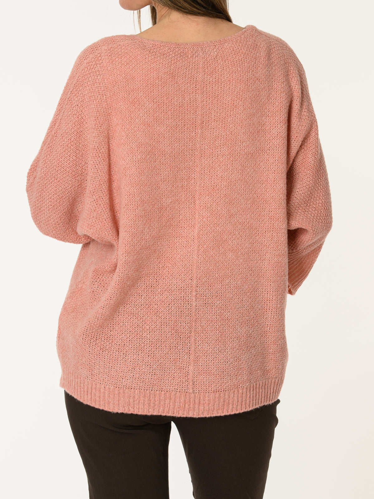 New - Chandail rose pâle en tricot