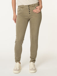 Jeans skinny kaki sable
