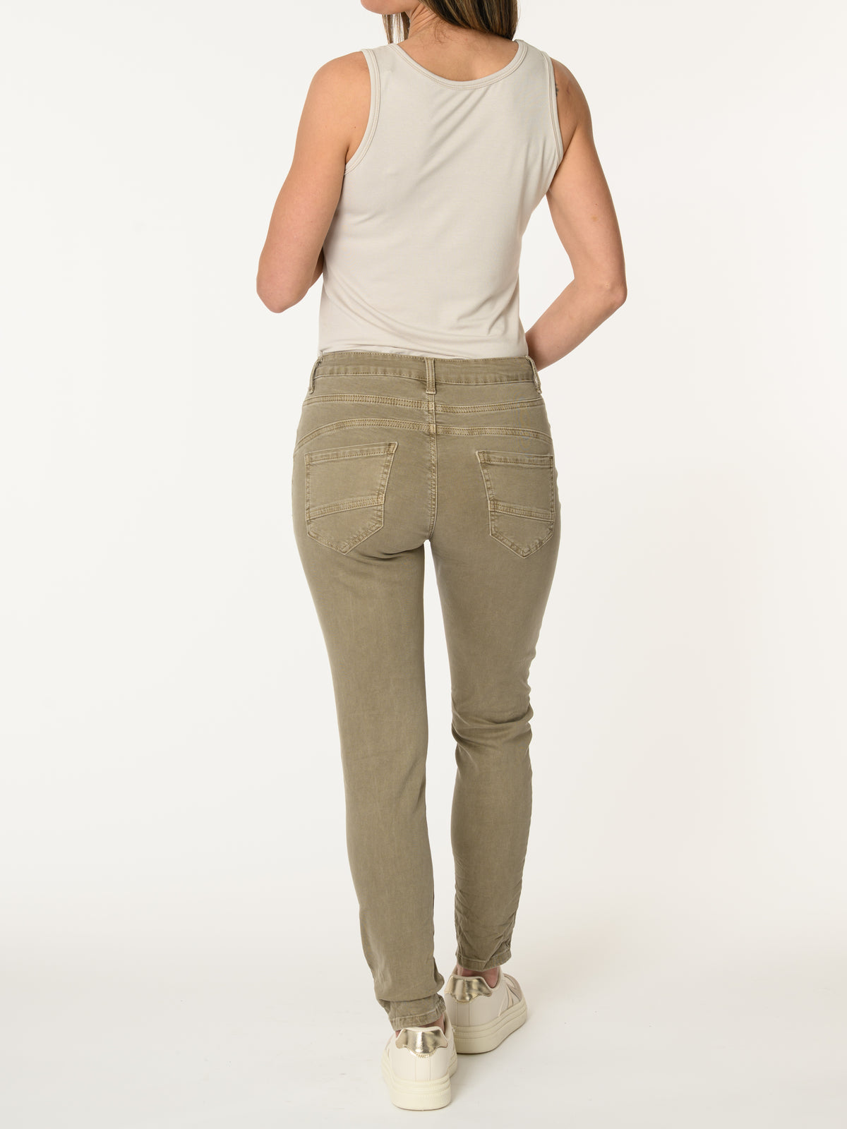 Jeans skinny kaki sable