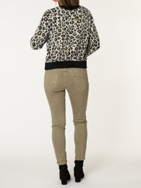 Chandail doux à motifs de léopard