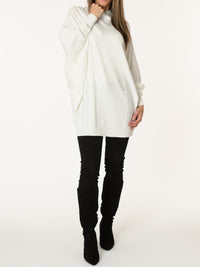Chandail blanc de style tunique