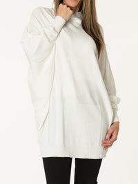 Chandail blanc de style tunique