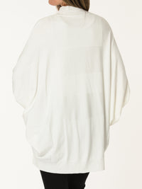 Chandail blanc de style tunique