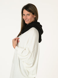 Cagoule noire avec brillance
