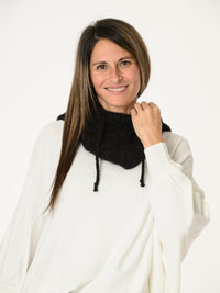 Cagoule noire avec brillance