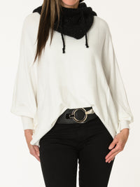 Chandail blanc de style tunique