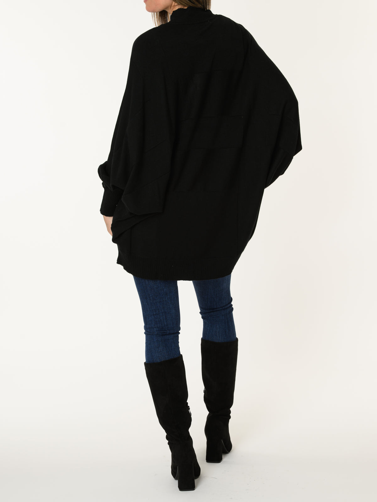 Chandail noir de style tunique