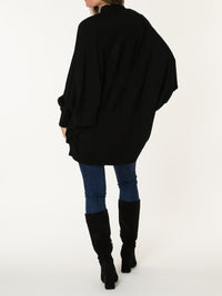 Chandail noir de style tunique