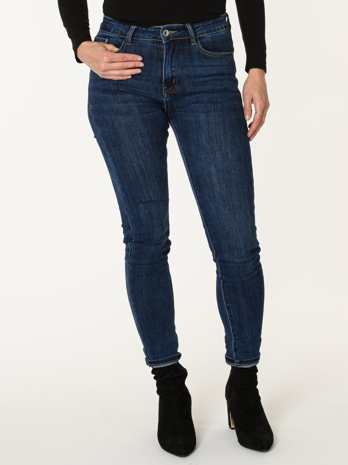Jeans skinny bleu foncé