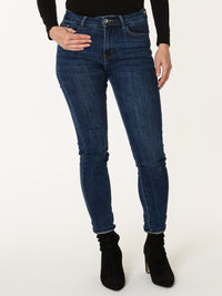 Jeans skinny bleu foncé