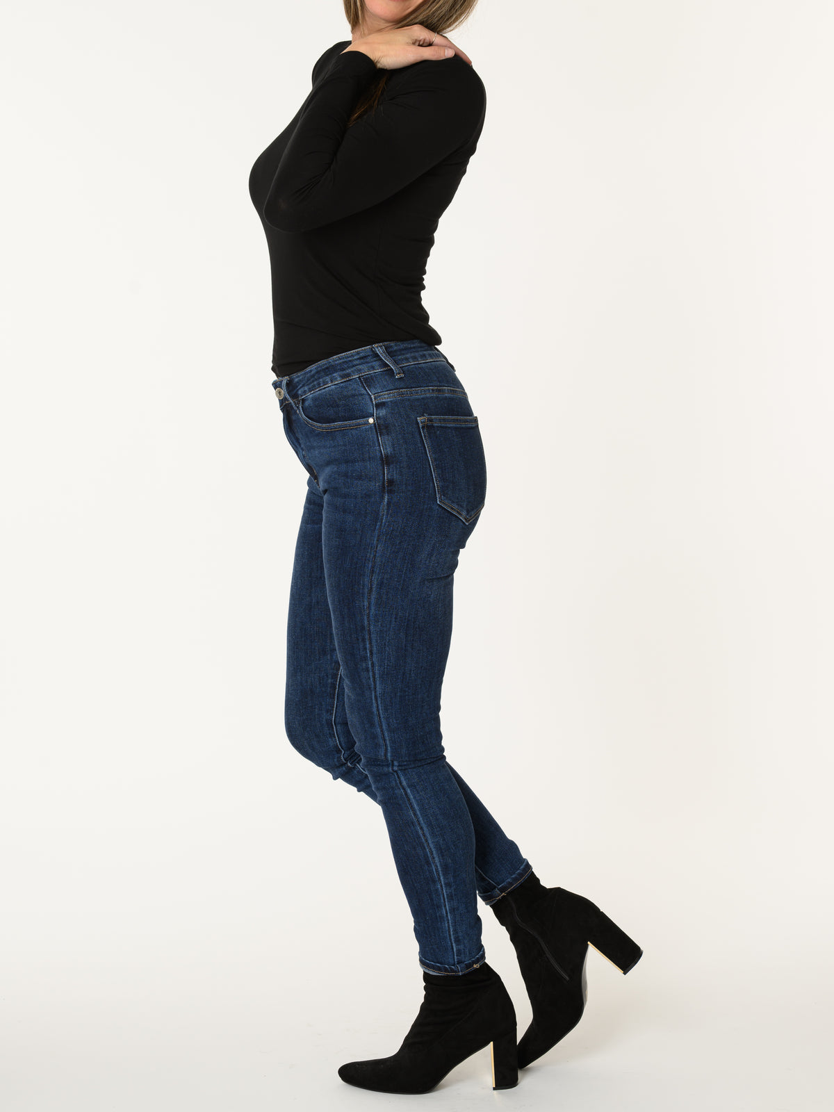 Jeans skinny bleu foncé