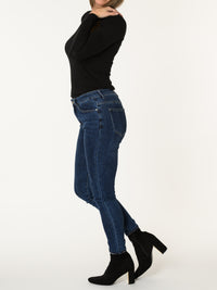 Jeans skinny bleu foncé