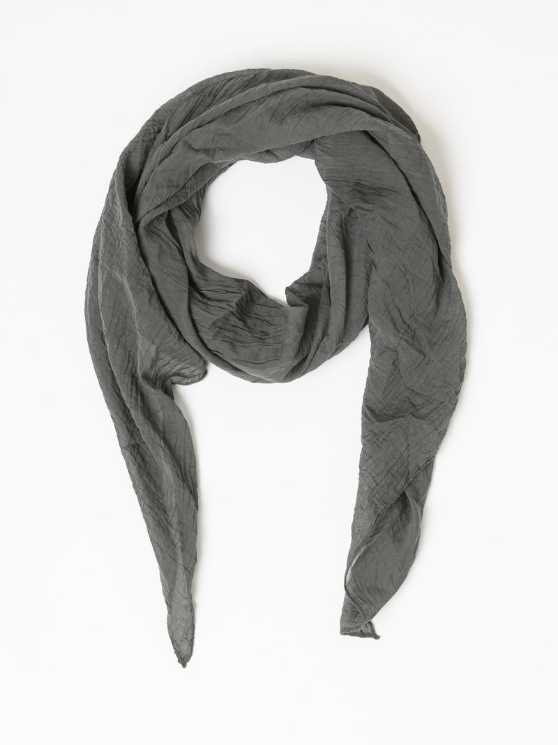 Foulard kaki uni léger et vaporeux pour femme