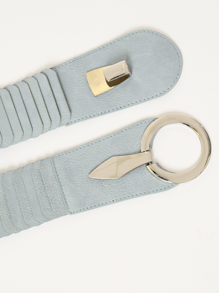 Ceinture bleu pâle élastique à bande large