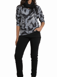NEW - Chandail camouflage gris et noir avec brillants