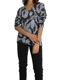 NEW - Chandail camouflage gris et noir avec brillants