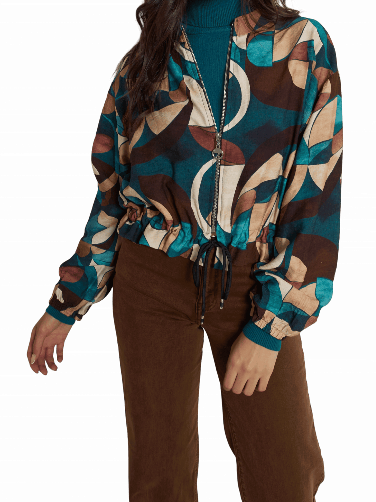 NEW - Veste bomber avec imprimé géométrique