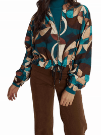 NEW - Veste bomber avec imprimé géométrique