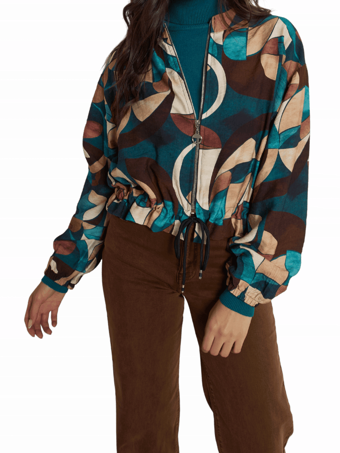 NEW - Veste bomber avec imprimé géométrique
