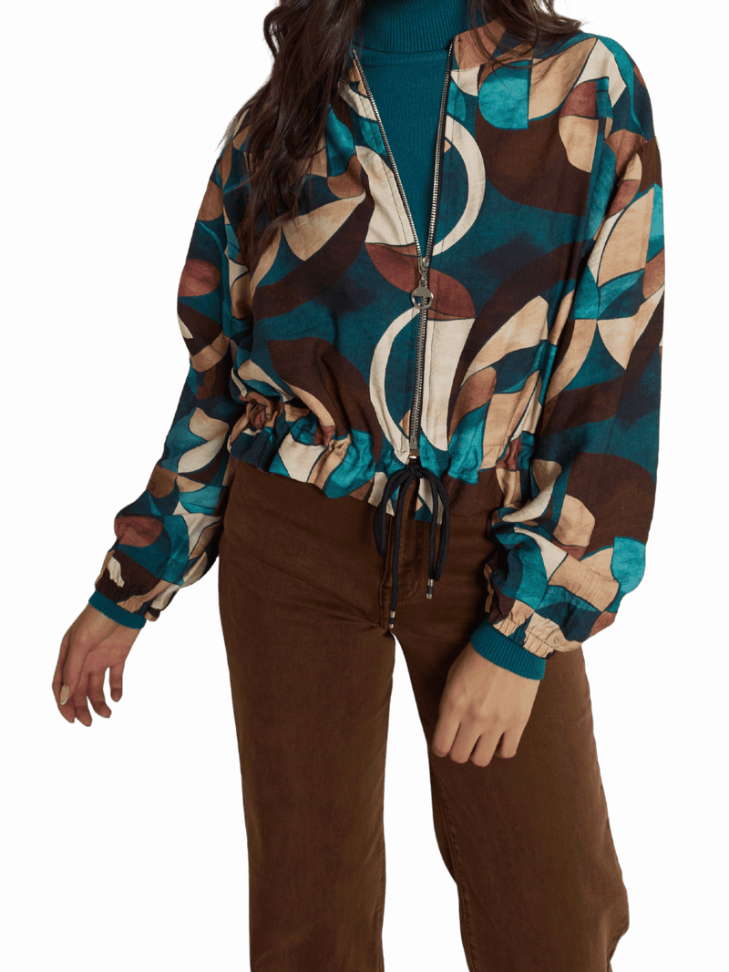 NEW - Veste bomber avec imprimé géométrique