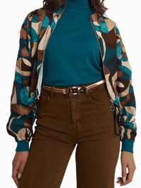 NEW - Veste bomber avec imprimé géométrique