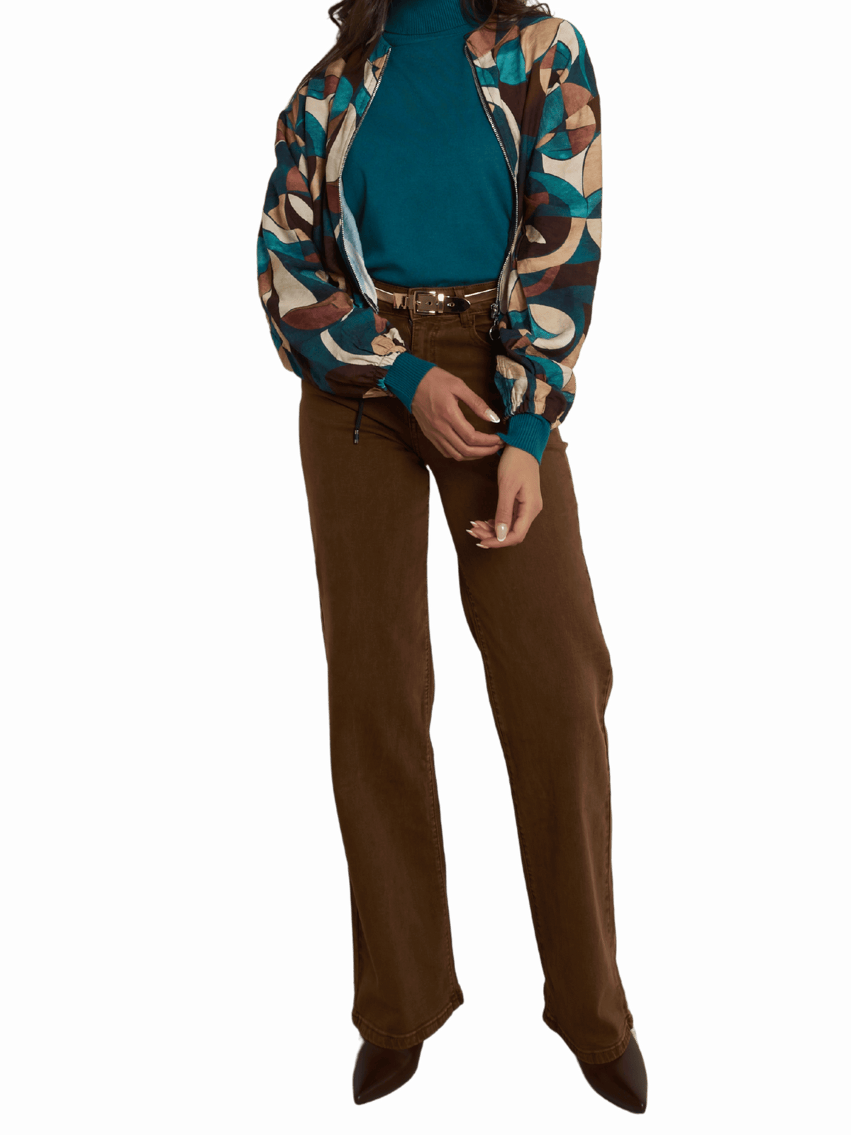 NEW - Veste bomber avec imprimé géométrique