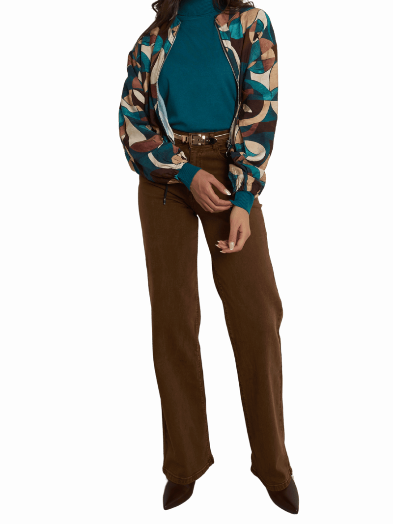 NEW - Veste bomber avec imprimé géométrique