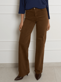 NEW - Jeans camel à jambe large