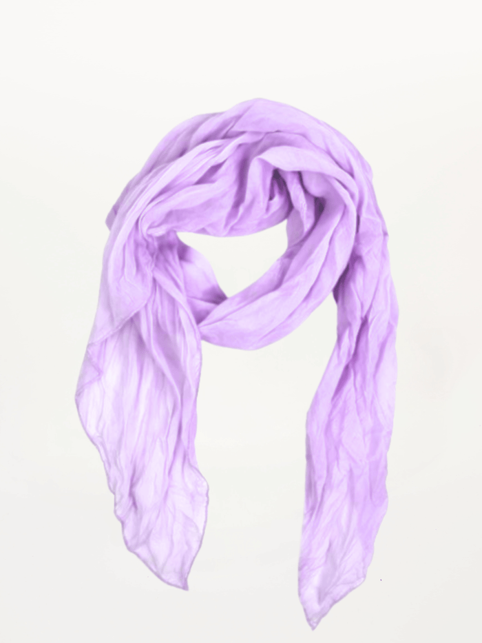 Foulard lilas léger 20% soie