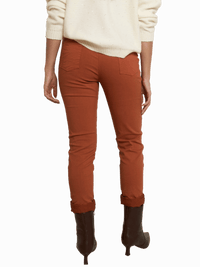 NEW - Pantalon orange brique à taille élastique avec cordon