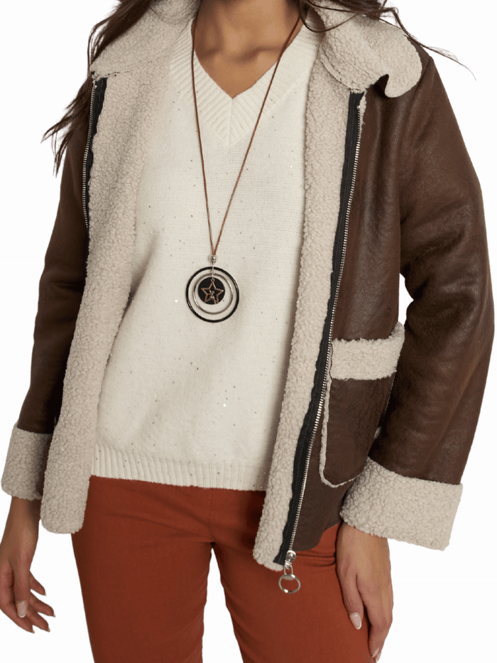 NEW - chandail blanc crème en tricot