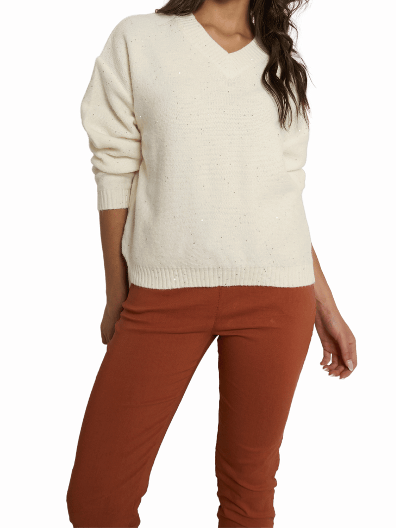 NEW - chandail blanc crème en tricot
