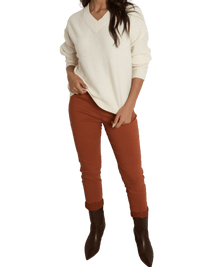 NEW - chandail blanc crème en tricot