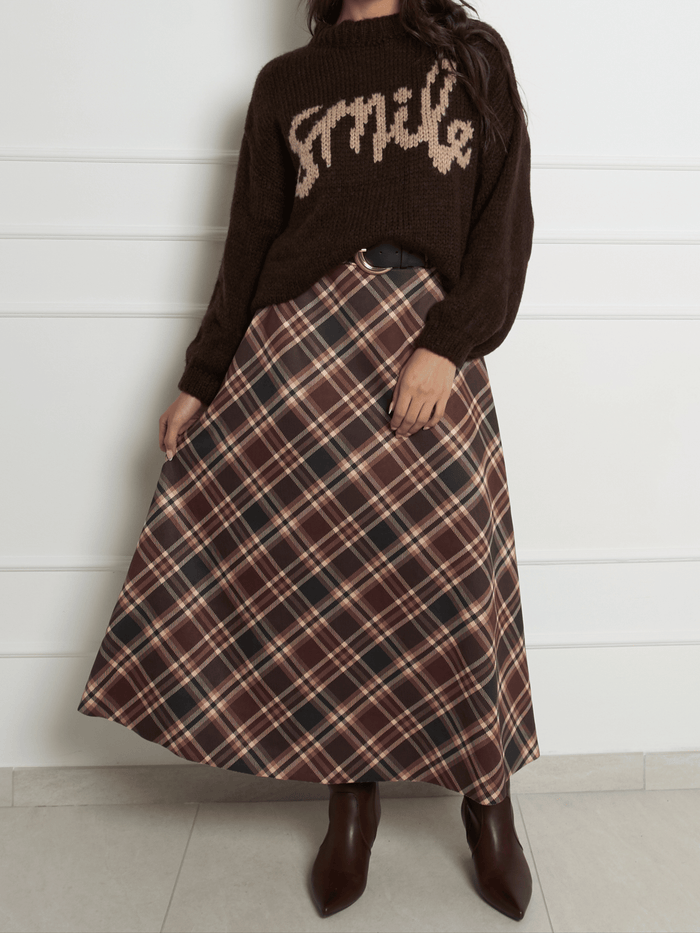 NEW - Chandail brun en tricot