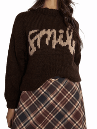 NEW - Chandail brun en tricot