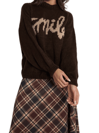 NEW - Chandail brun en tricot