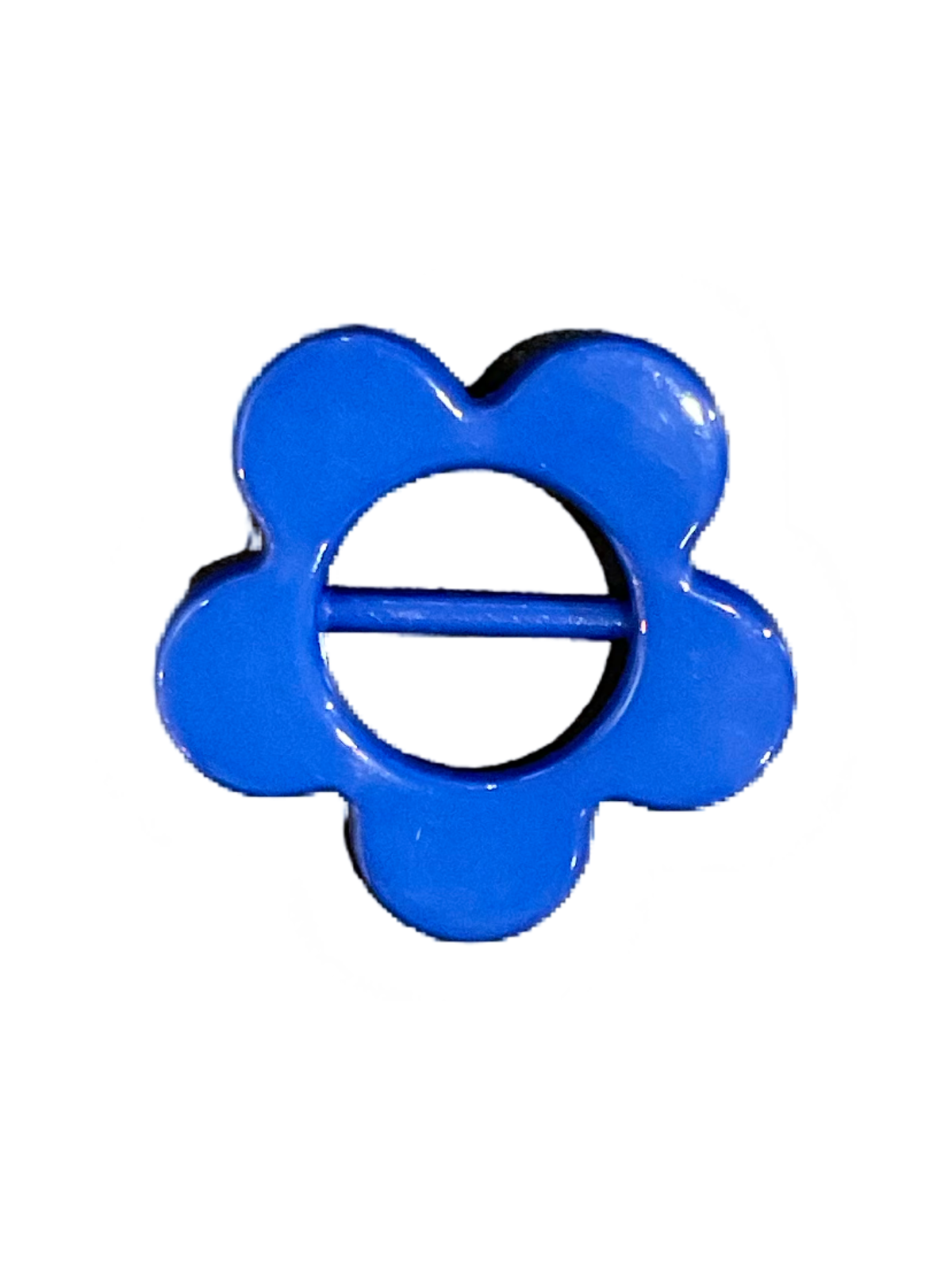 Boucle d’ajustement bleu en forme de fleur