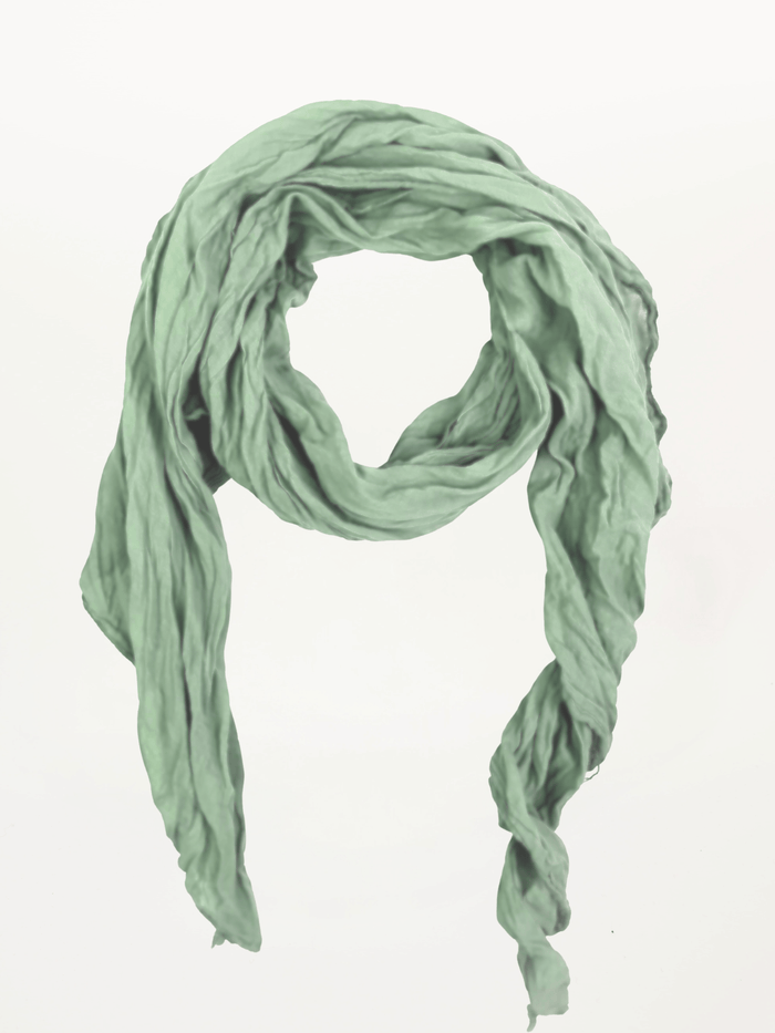 Foulard kaki pâle 100% coton