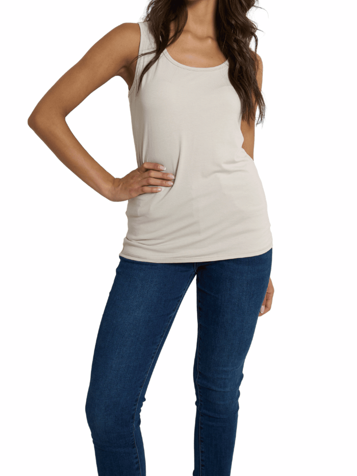 NEW - Camisole beige unie