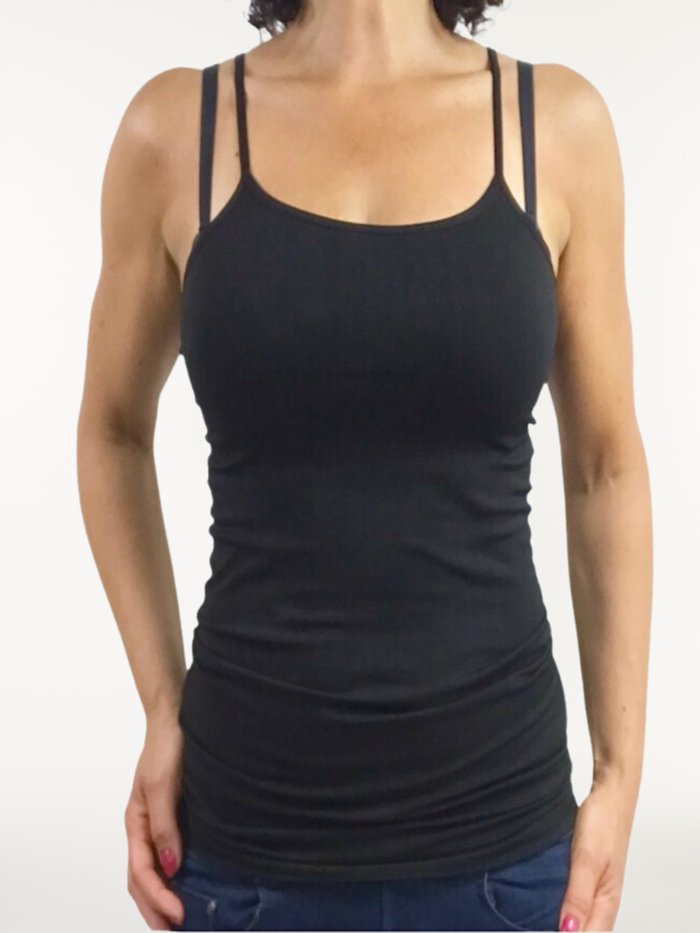 Camisole gainante noire | Camisoles amincissantes