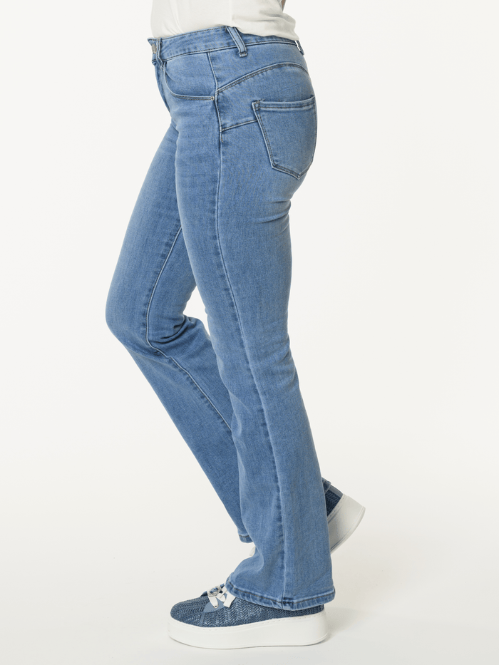 Jeans flare bleu pâle