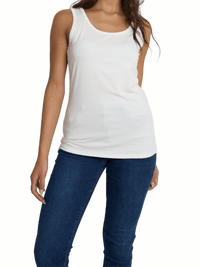 NEW - Camisole blanc crème unie